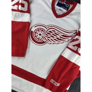 Vintage Detroit Red Wings McCarty 25 CCM Jersey Mens L NHL Canada
